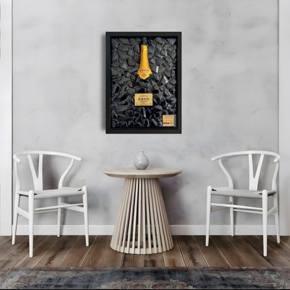 Quadro Bottiglia Krug Grande Cuvée con Resina