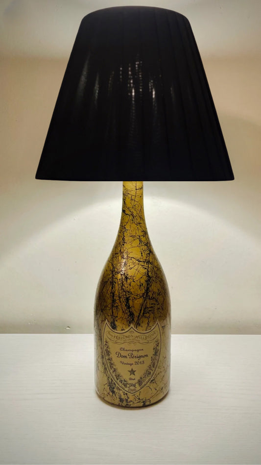 Lampada Dom Pèrignon Vintage Effetto Marmo Oro