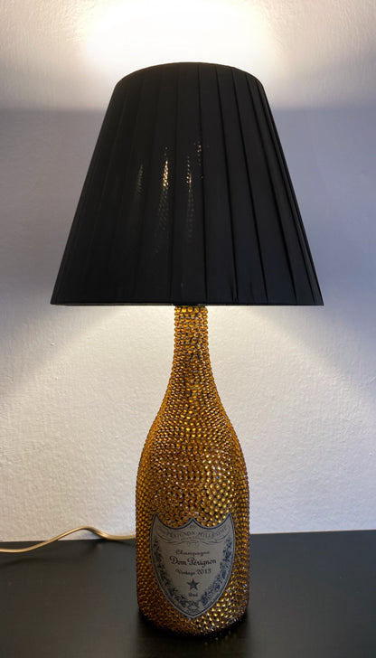 Lampada Dom Pèrignon Vintage Strass Oro