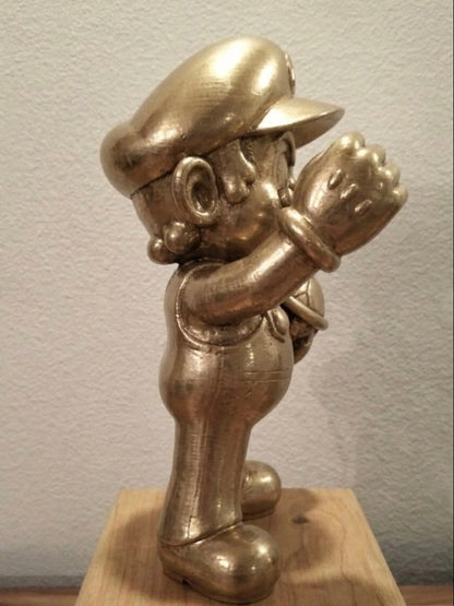 Statua Super Mario con Guscio Oro