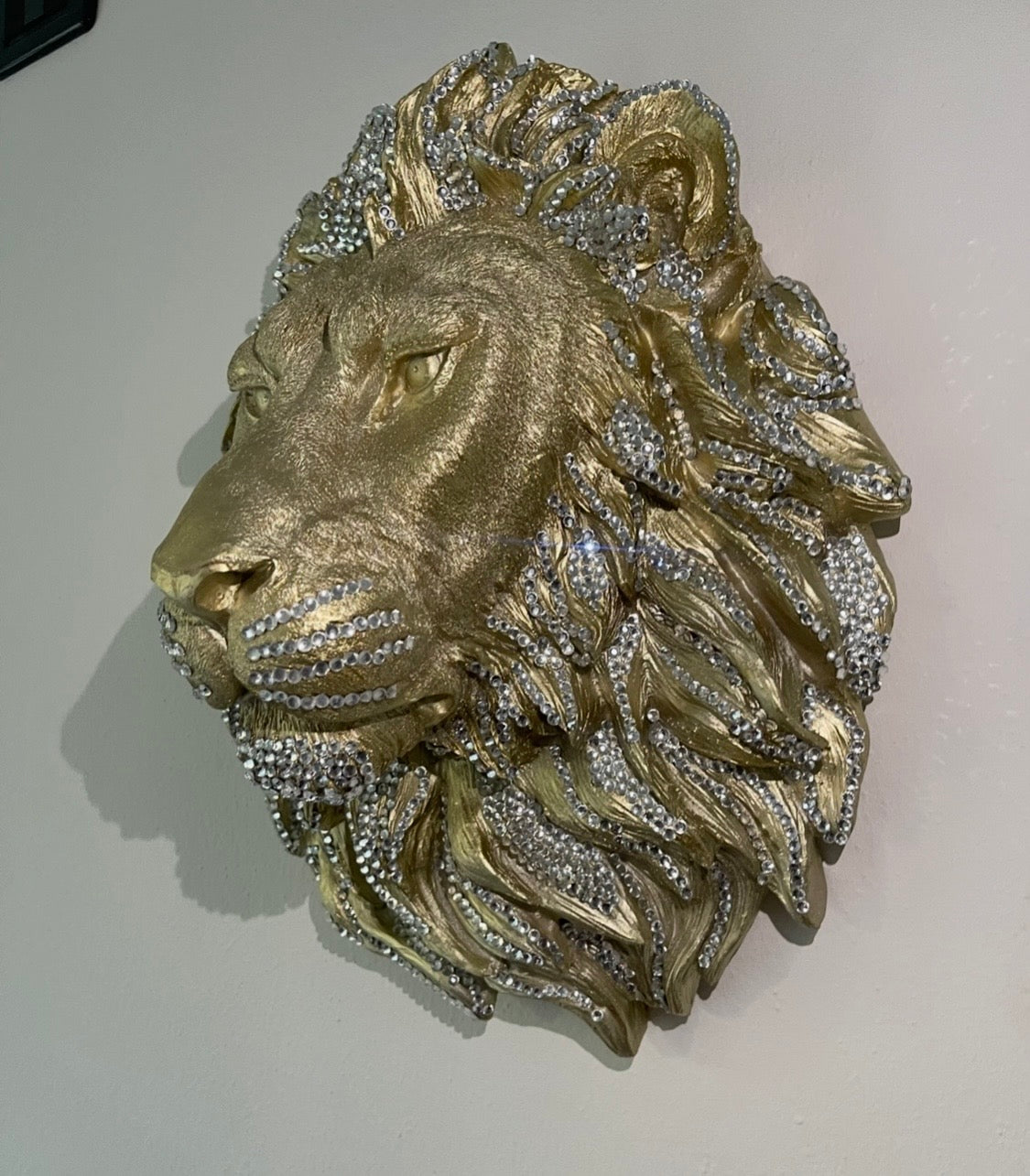 Lion King Gold & Cristal Strass