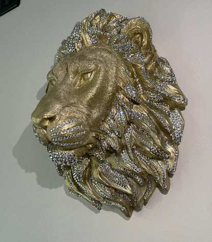 Lion King Gold & Cristal Strass