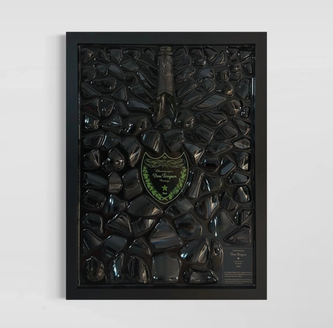 Quadro Dom Pèrignon Vintage Luminous Brut Cornice Nero Laccata