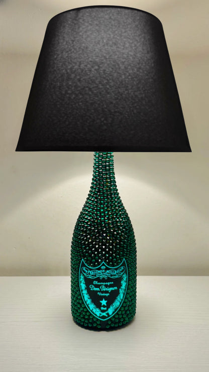 Lampada Dom Pèrignon Vintage Luminous Verde Strass Limited Edition