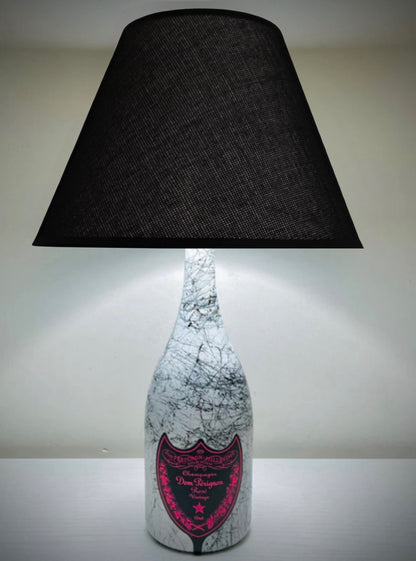 Lampada Dom Pèrignon Vintage Luminous Rosè Effetto Marmo Bianco