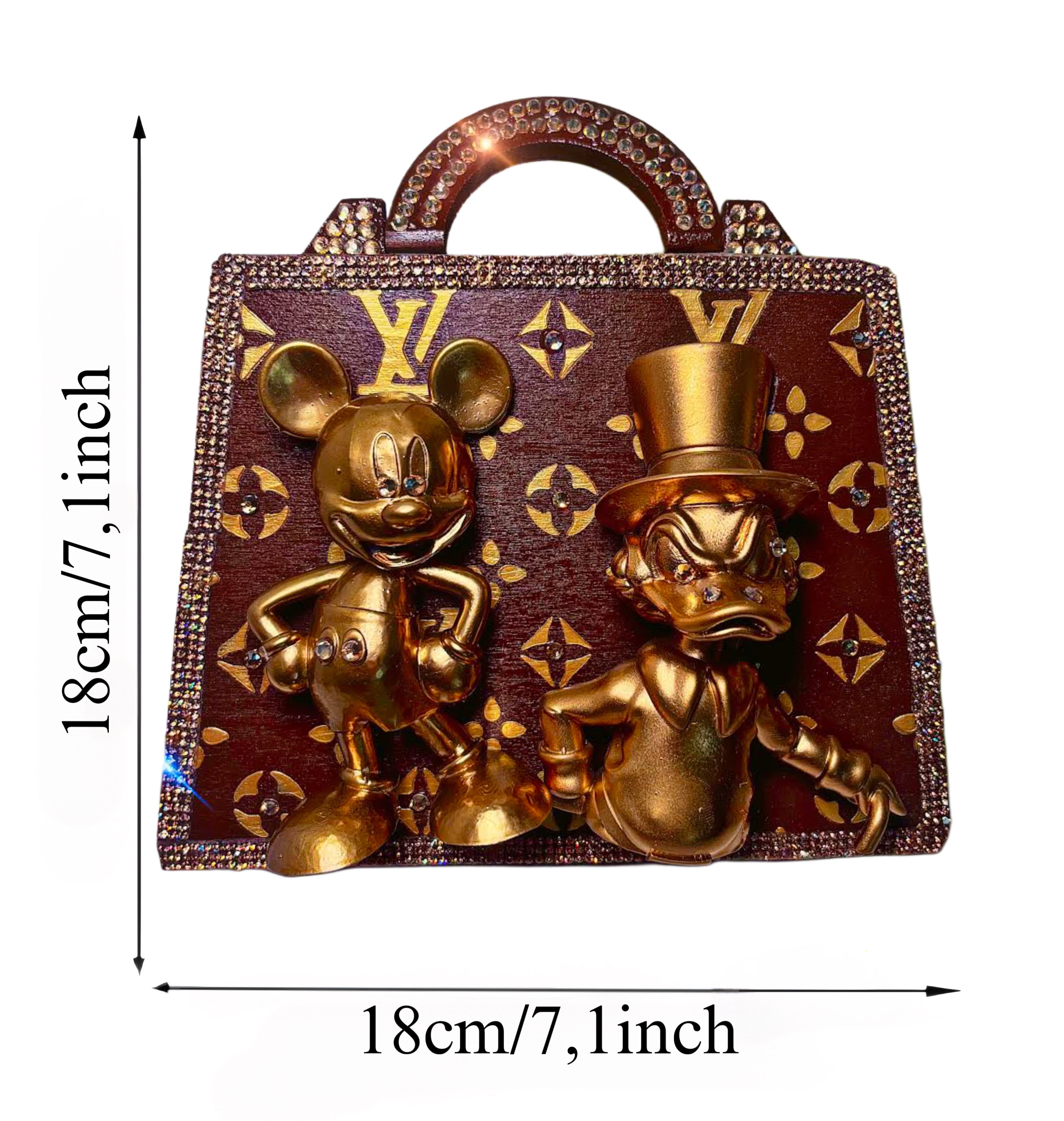 Borsa in Legno Topolino Scrooge Louis Vuitton