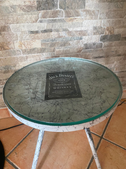 Tavolo Jack Daniel’S Whiskey Effetto Bianco Marmo