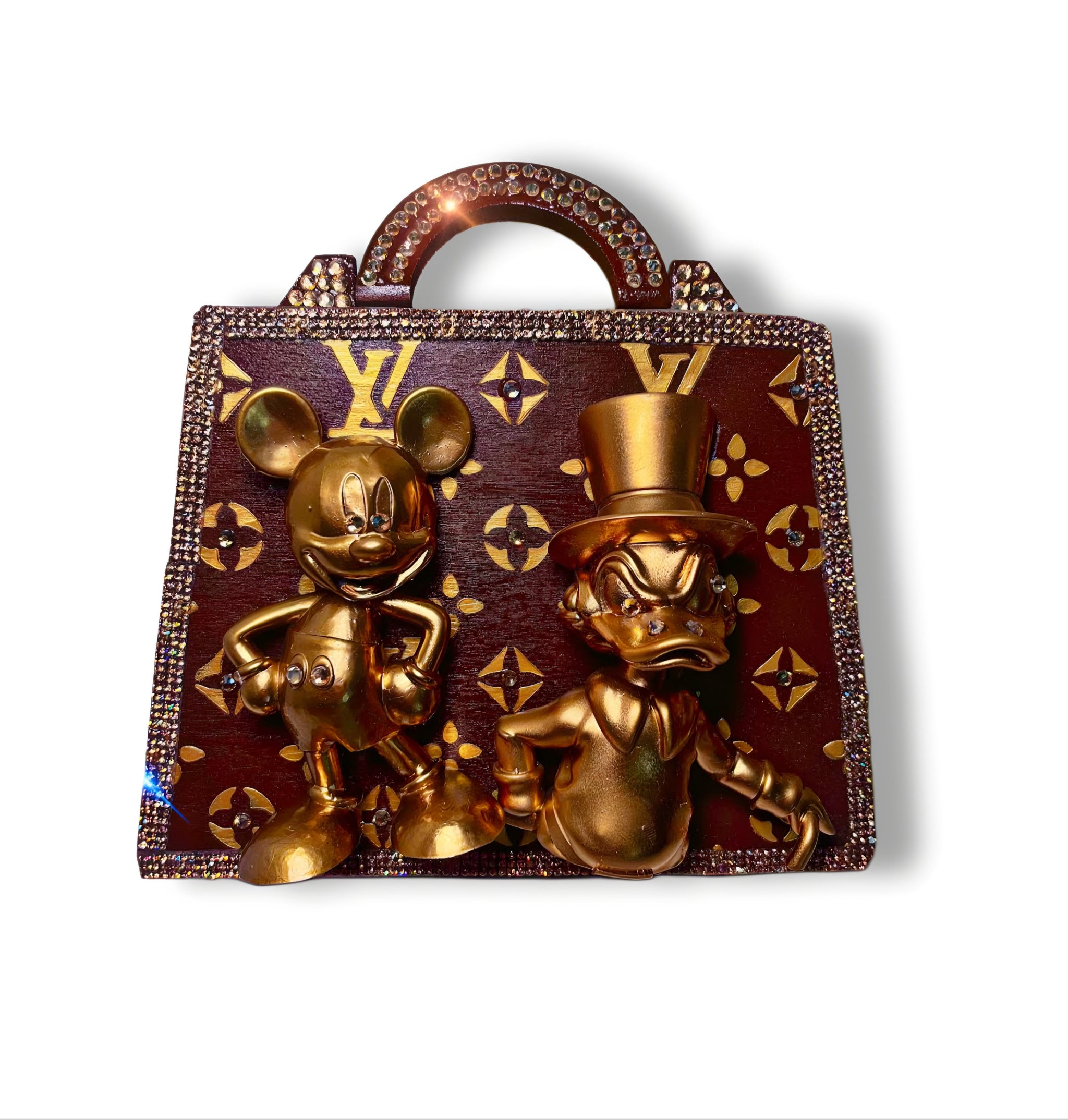 Borsa in Legno Topolino Scrooge Louis Vuitton