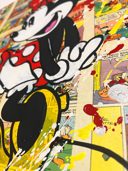 Dipinto Minnie Fumetto Pop Art