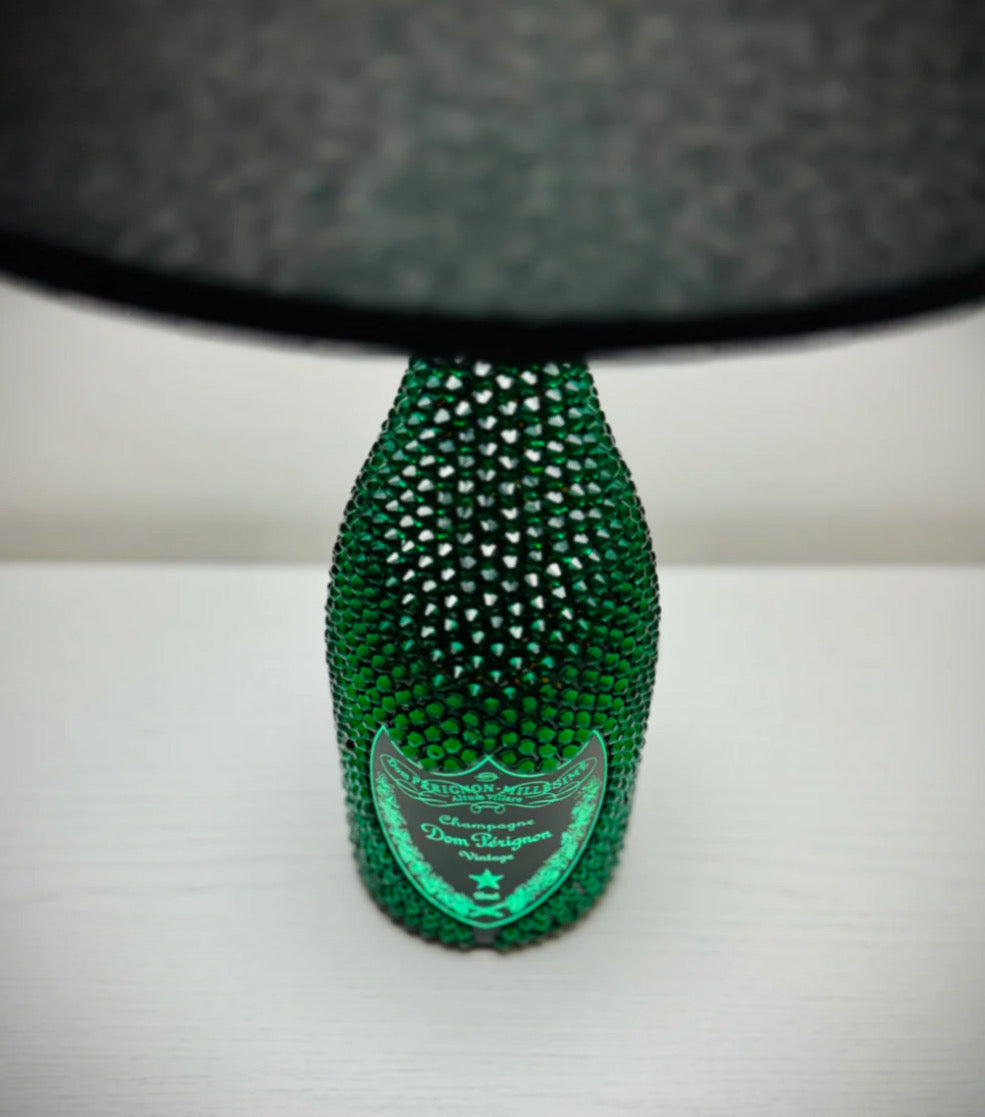 Lampada Dom Pèrignon Vintage Luminous Verde Strass Limited Edition