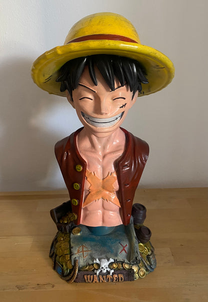 Statua Monkey D. Luffy One Piece Busto Cappello di Paia