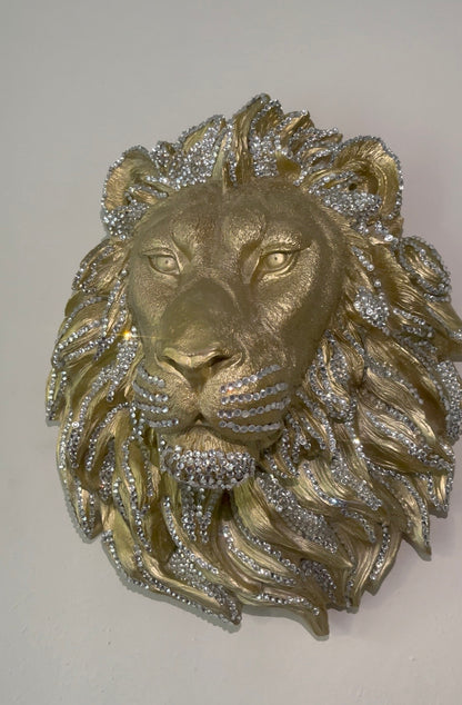 Lion King Gold & Cristal Strass
