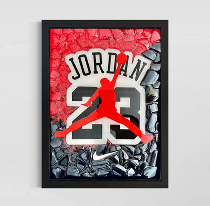 Air Jordan 23 Bild mit Glas