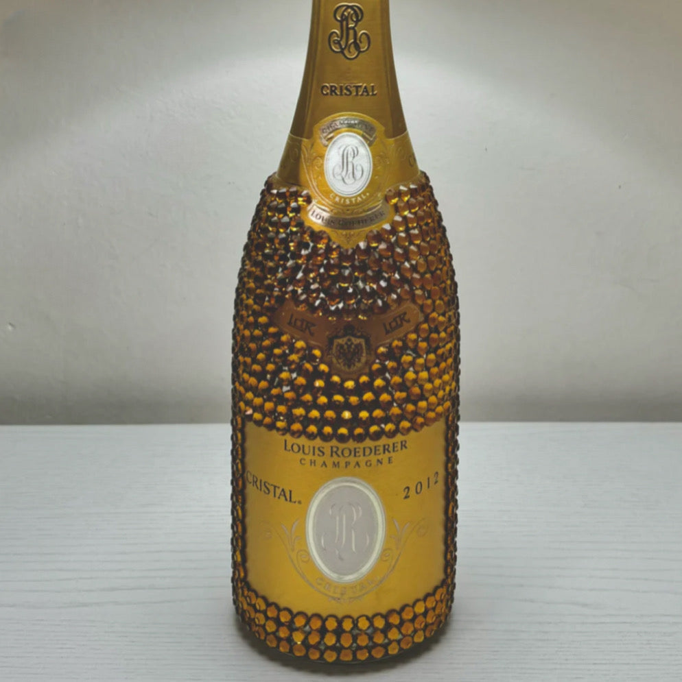 Lampada Louis Roederer Cristal 2012 Strass Oro