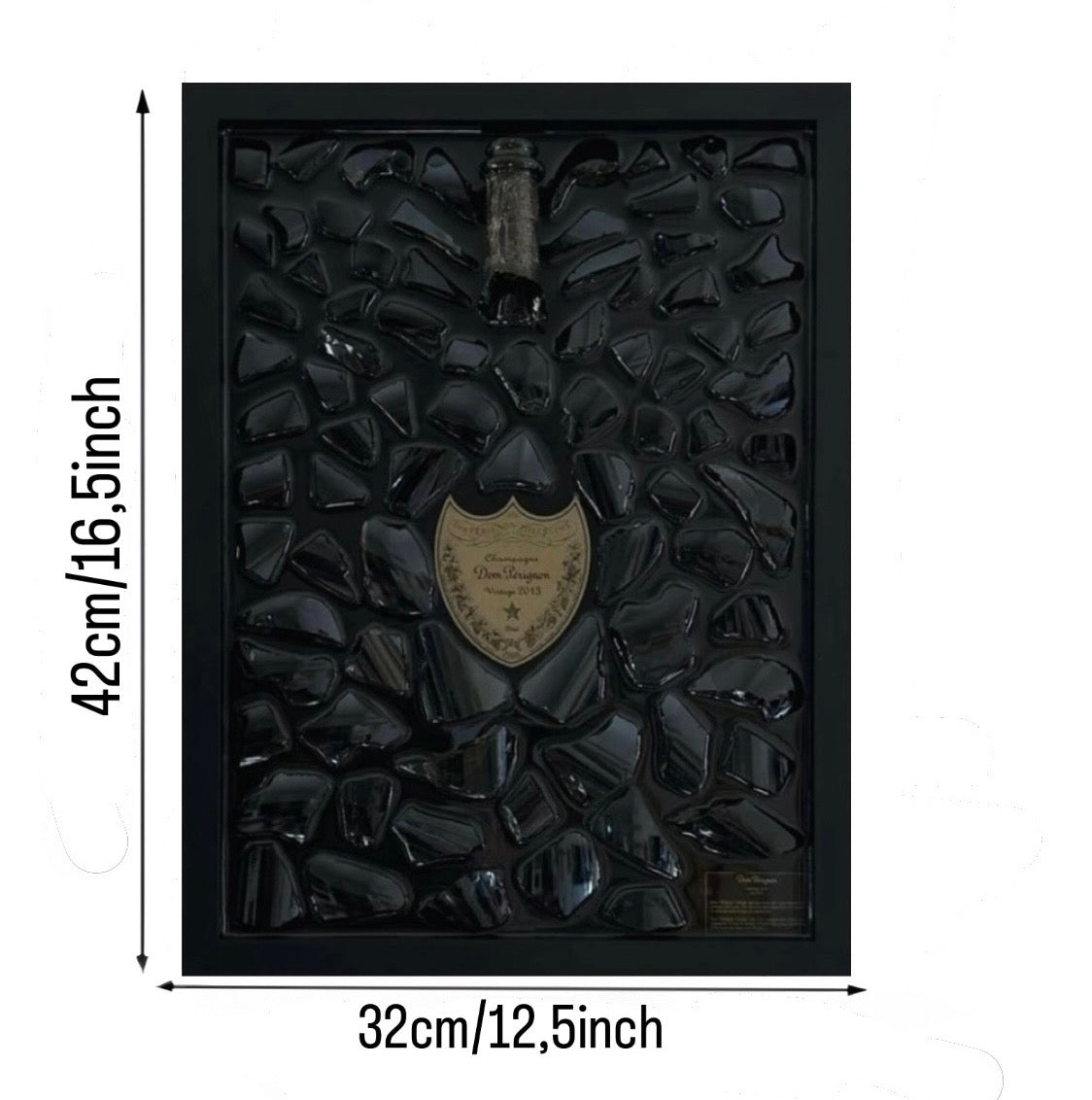 Quadro Dom Pèrignon Vintage Cornice Nero Laccata