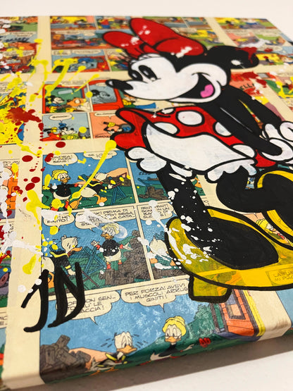 Dipinto Minnie Fumetto Pop Art