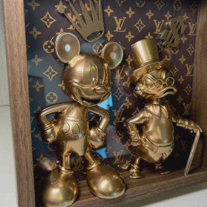 Quadro Topolino e Scrooge Louis Vuitton