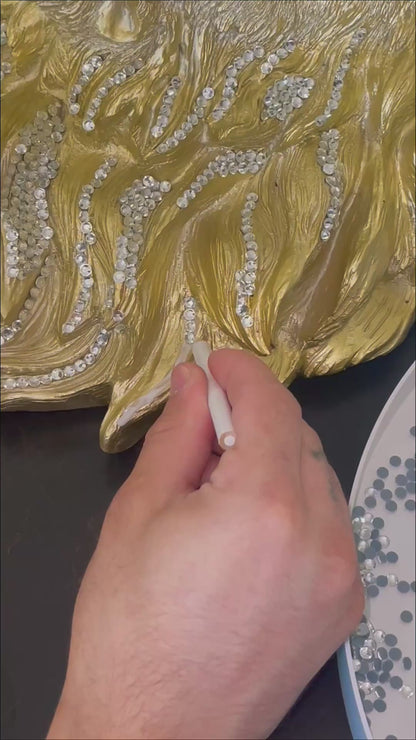Lion King Gold & Cristal Strass