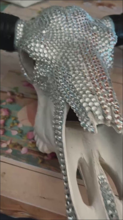 Buffalo Head Cristal Strass