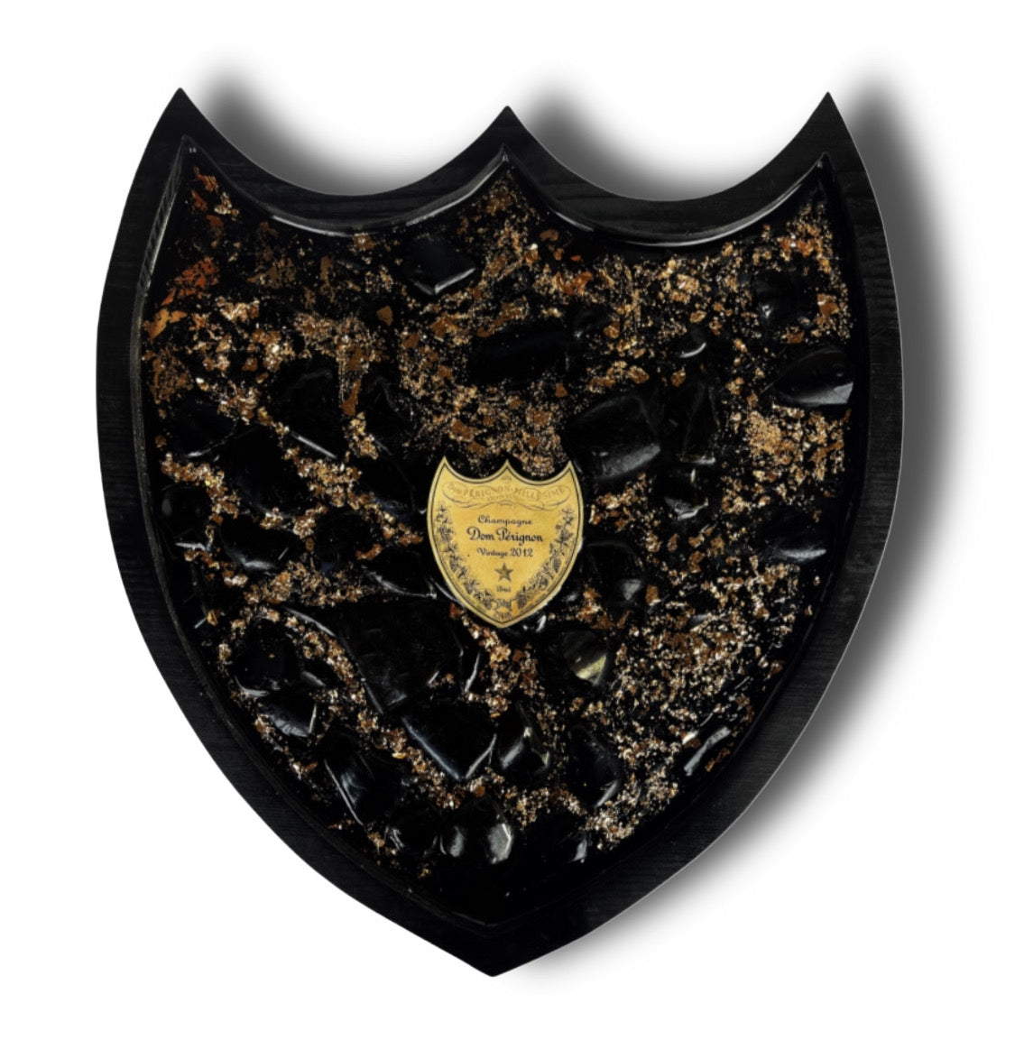 Dom Pérignon Vintage Gold Paper Shield Rahmen